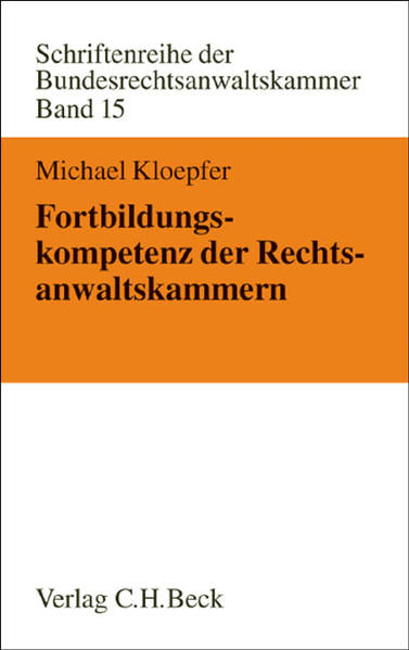 Fortbildungskompetenz der Rechtsanwaltskammern