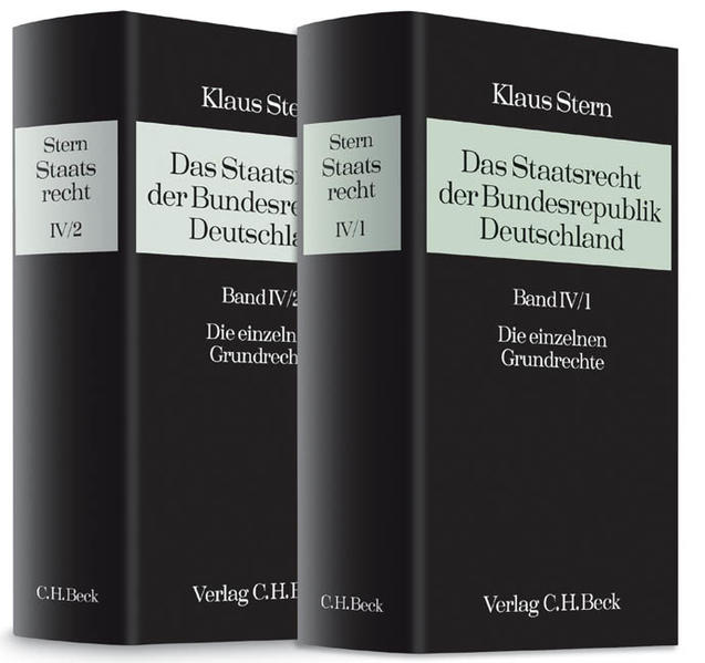Das Staatsrecht der Bundesrepublik Deutschland Bände IV/1 und IV/2