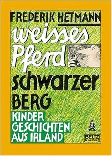 Weisses Pferd schwarzer Berg