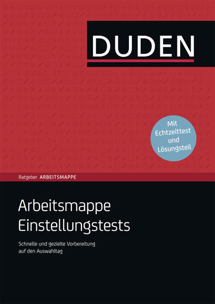 Duden Ratgeber Arbeitsmappe - Arbeitsmappe Einstellungstests