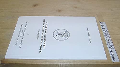 Phänomenologie und philosophische Forschung bei Oskar Becker