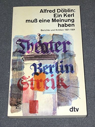 Ein Kerl muss eine Meinung haben