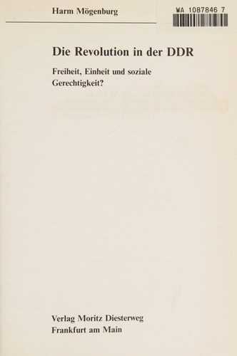 Die Revolution in der DDR