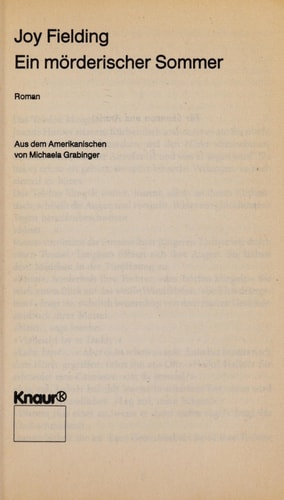 Ein mörderischer Sommer