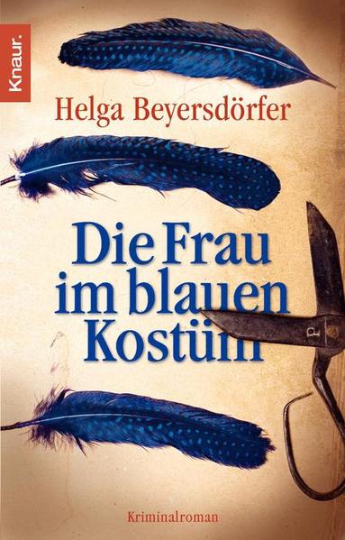 Die Frau im blauen Kostüm