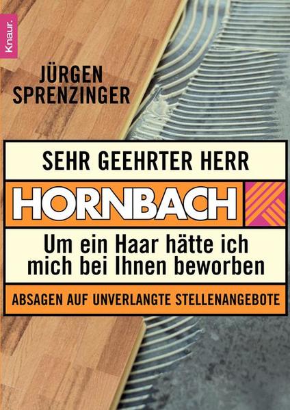 Sehr geehrter Herr Hornbach