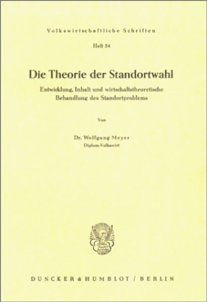 Die Theorie der Standortwahl.