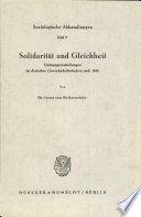 Solidarität und Gleichheit.