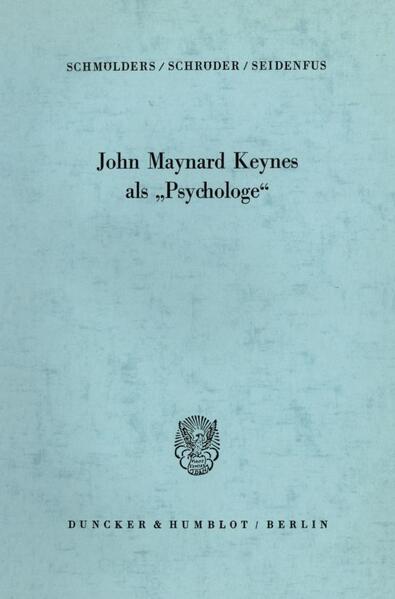John Maynard Keynes als "Psychologe".
