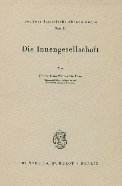 Die Innengesellschaft.