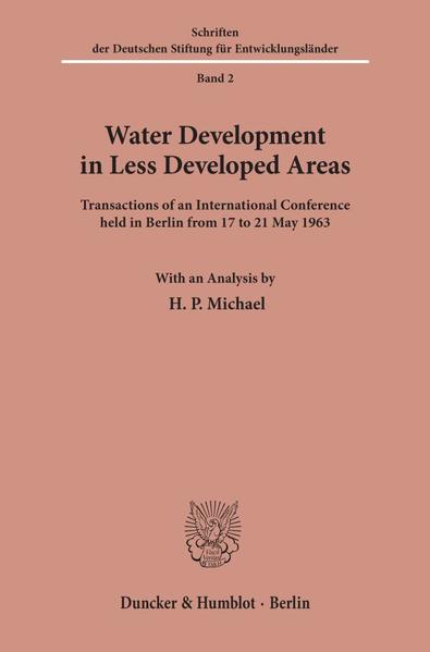 Water Development in Less Developed Areas.