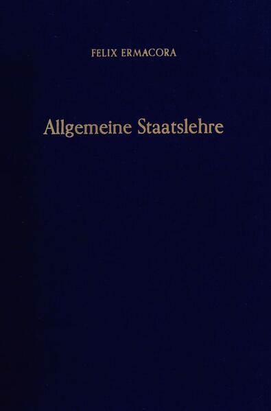 Allgemeine Staatslehre.