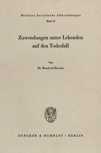 Zuwendungen unter Lebenden auf den Todesfall.