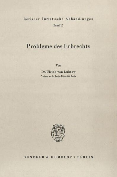 Probleme des Erbrechts.