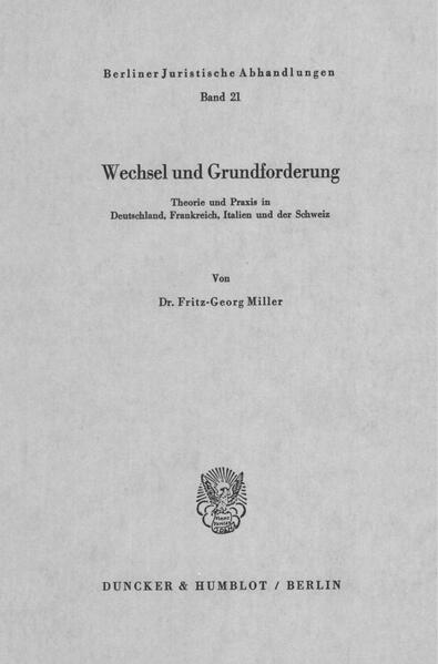Wechsel und Grundforderung.