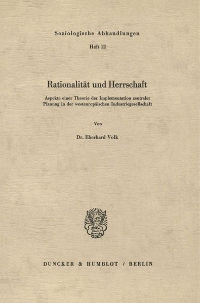Rationalität und Herrschaft.