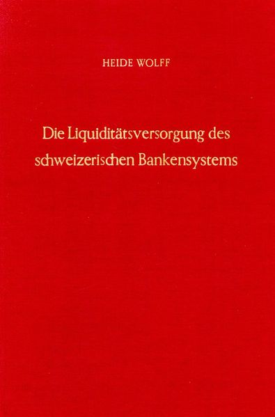 Die Liquiditätsversorgung des schweizerischen Bankensystems.