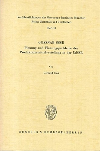 GOSSNAB SSSR.