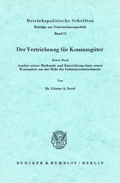 Der Vertriebsweg für Konsumgüter.