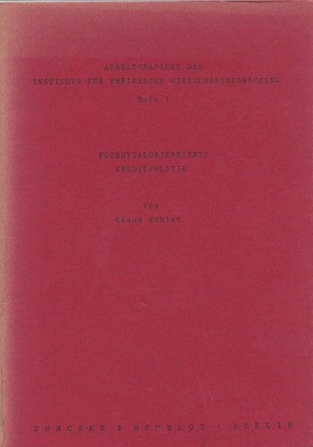Potentialorientierte Kreditpolitik.