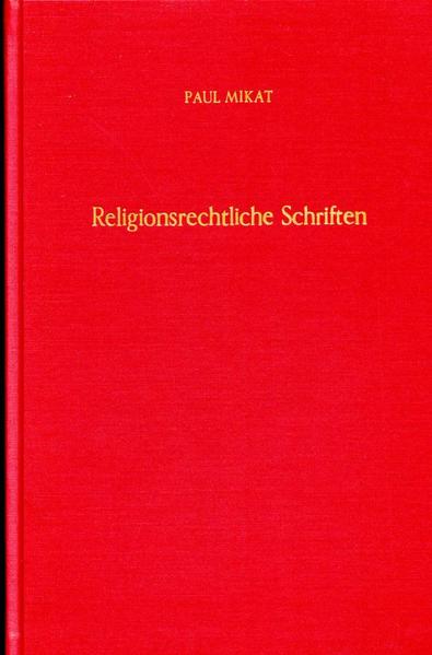Religionsrechtliche Schriften.