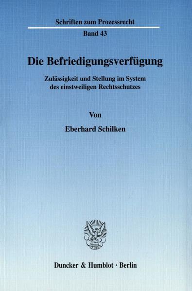 Die Befriedigungsverfügung.