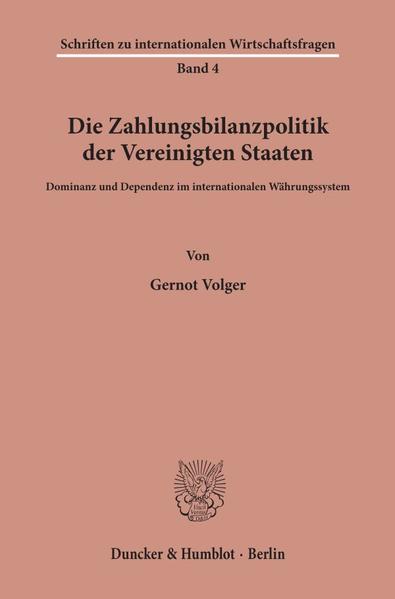 Die Zahlungsbilanzpolitik der Vereinigten Staaten.