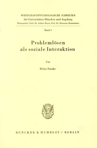 Problemlösen als soziale Interaktion.