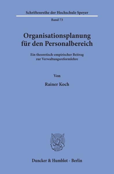 Organisationsplanung für den Personalbereich.