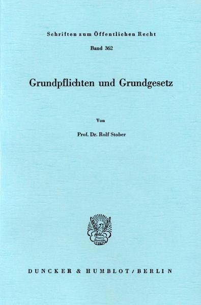 Grundpflichten und Grundgesetz.
