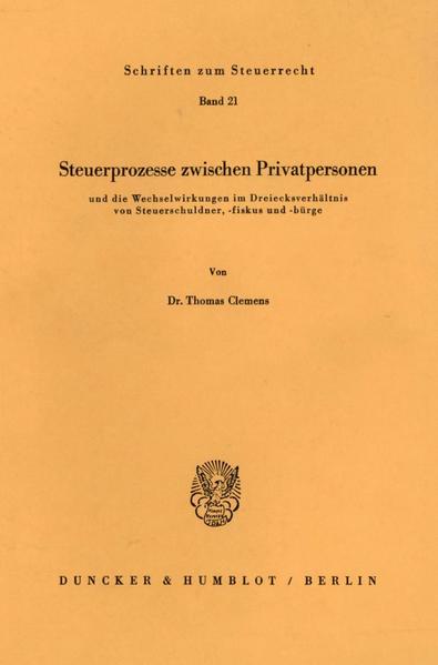 Steuerprozesse zwischen Privatpersonen
