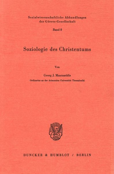 Soziologie des Christentums.