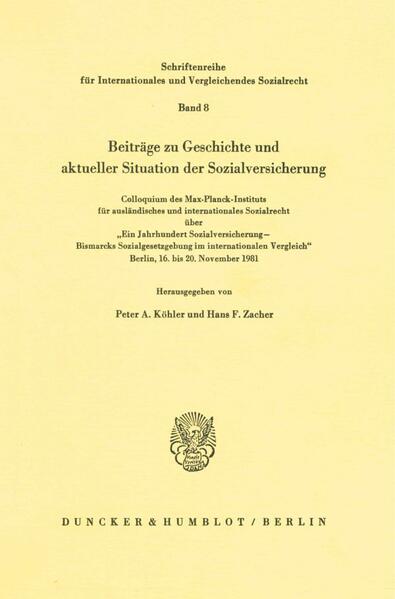 Beiträge zu Geschichte und aktueller Situation der Sozialversicherung.
