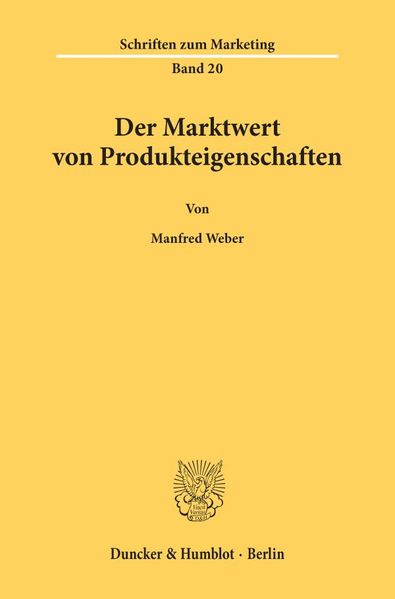 Der Marktwert von Produkteigenschaften.
