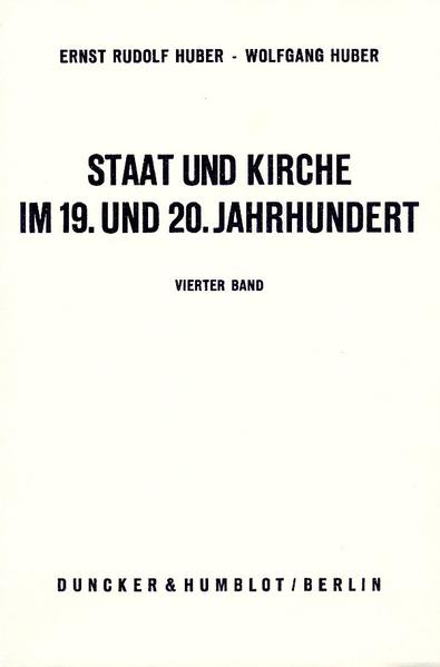 Staat und Kirche im 19. und 20. Jahrhundert.