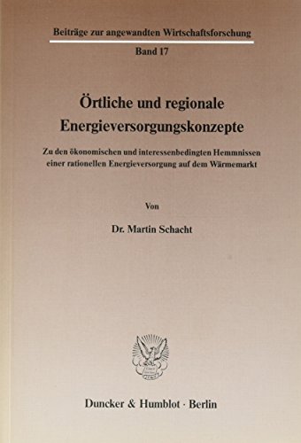 Örtliche und regionale Energieversorgungskonzepte.