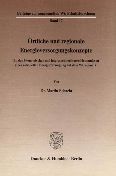 Örtliche und regionale Energieversorgungskonzepte.