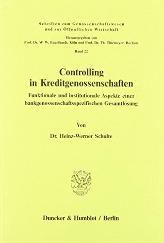 Controlling in Kreditgenossenschaften.