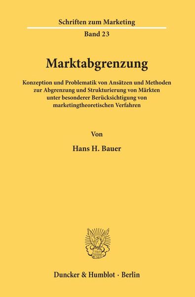 Marktabgrenzung.