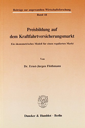 Preisbildung auf dem Kraftfahrtversicherungsmarkt.