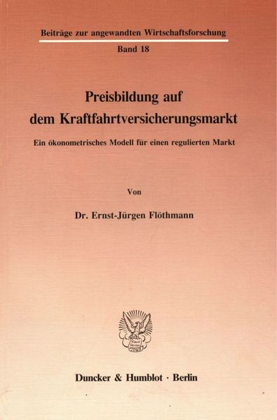 Preisbildung auf dem Kraftfahrtversicherungsmarkt.