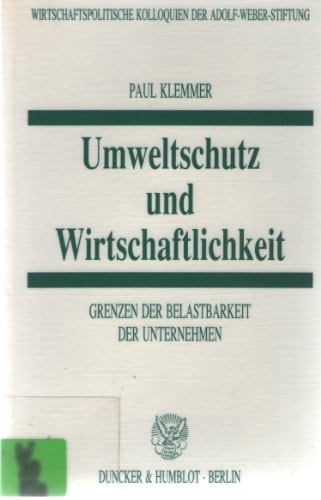Umweltschutz und Wirtschaftlichkeit