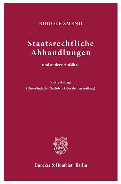 Staatsrechtliche Abhandlungen