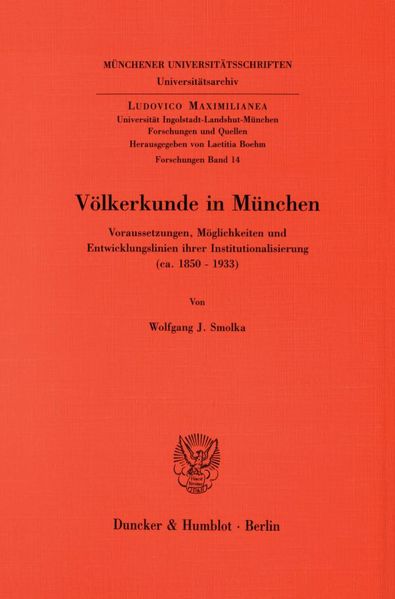 Völkerkunde in München.