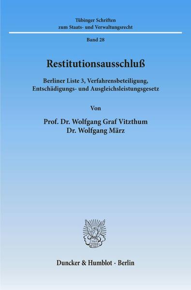 Restitutionsausschluß.