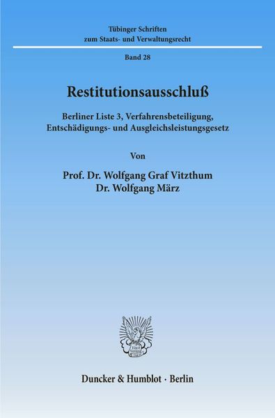 Restitutionsausschluß.