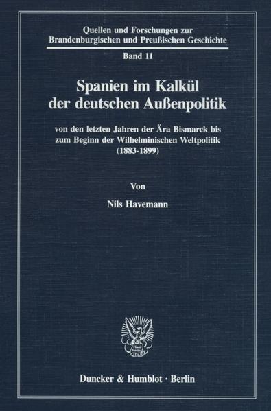 Spanien im Kalkül der deutschen Außenpolitik