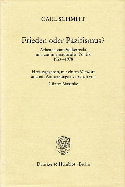 Frieden oder Pazifismus?