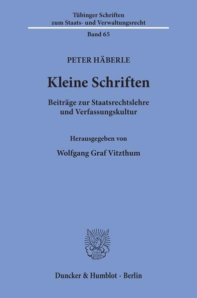 Kleine Schriften.