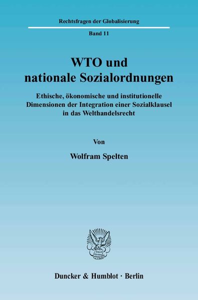 WTO und nationale Sozialordnungen.